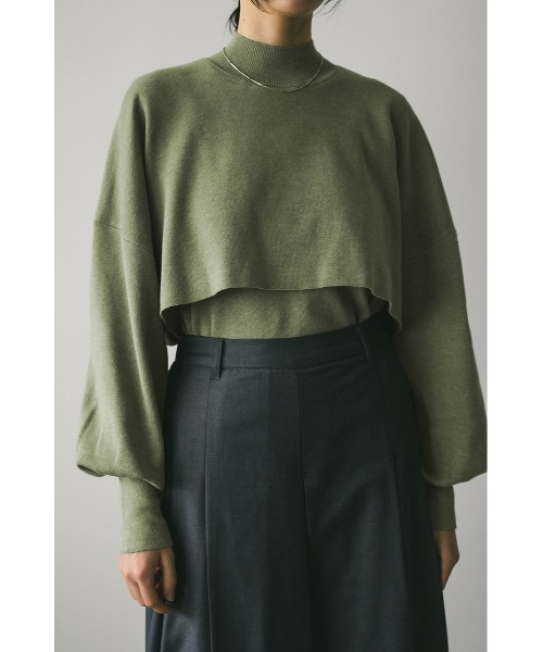 未着用美品　24/SS ルーニィ　ウォッシャブルギャザーデザインジレ　ロング SHIPS any（シップス エニィ）の「SHIPS any:〈ウォッシャブル