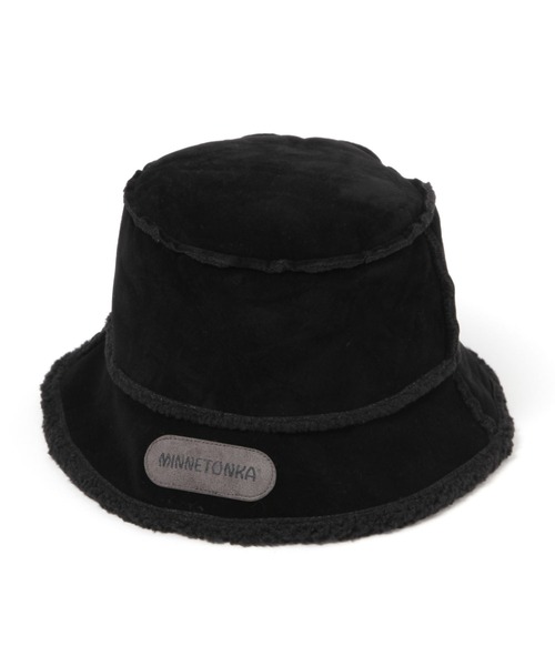 Minnetonka（ミネトンカ）の「【MINNETONKA(ミネトンカ)】別注フェイクスエードハット（ハット・レディース・キャメル/ブラック・FREE）」の12枚目の写真