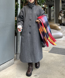 【2サイズ展開】エコウールロングコート