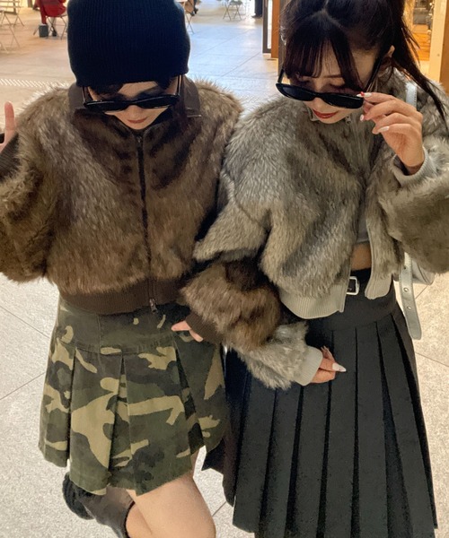 WEGO（ウィゴー）の「WEGO/ミックスフェイクファーブルゾン（ブルゾン