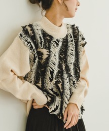 ITEMS URBANRESEARCH | フリンジプチハイニット(ニット/セーター)