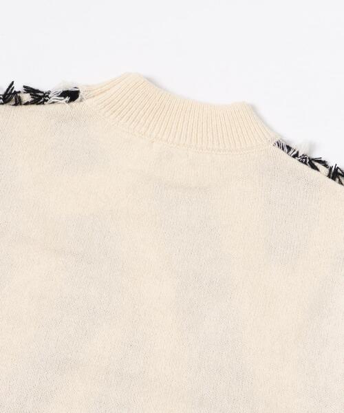 ITEMS URBANRESEARCH(アイテムズ アーバンリサーチ)の「フリンジプチハイニット(ニット/セーター・レディース・ホワイト系その他/ブラウン系その他・FREE)」の17枚目の写真
