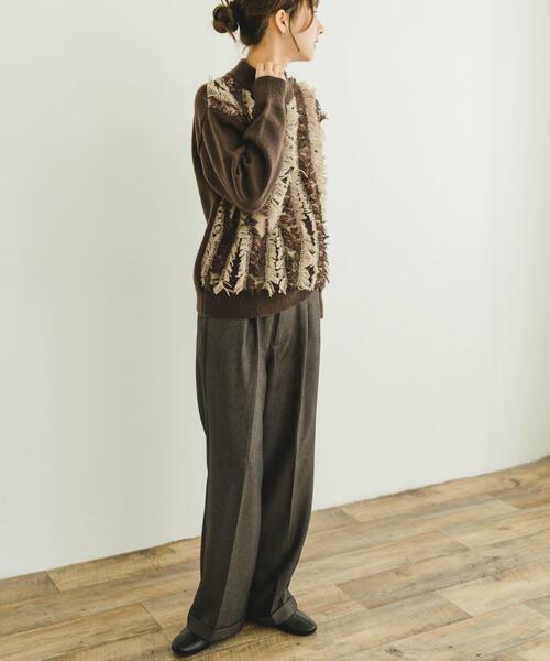 ITEMS URBANRESEARCH(アイテムズ アーバンリサーチ)の「フリンジプチハイニット(ニット/セーター・レディース・ホワイト系その他/ブラウン系その他・FREE)」の22枚目の写真