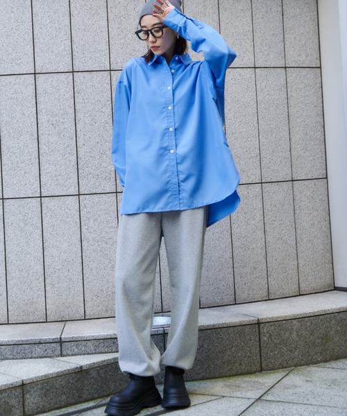 Auntie Rosa Holiday（アンティローザホリデー）の「オーバーサイズレギュラーカラーシャツ（シャツ/ブラウス・レディース・ブルー/オフホワイト/ピンク/その他・FREE）」の22枚目の写真