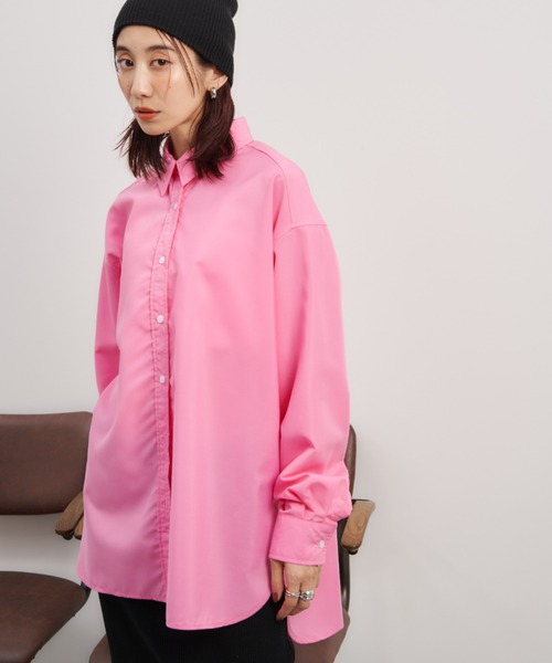 Auntie Rosa Holiday（アンティローザホリデー）の「オーバーサイズレギュラーカラーシャツ（シャツ/ブラウス・レディース・ブルー/オフホワイト/ピンク/その他・FREE）」の6枚目の写真