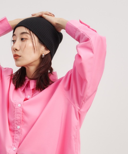 Auntie Rosa Holiday（アンティローザホリデー）の「オーバーサイズレギュラーカラーシャツ（シャツ/ブラウス・レディース・ブルー/オフホワイト/ピンク/その他・FREE）」の15枚目の写真