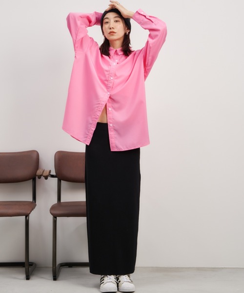 Auntie Rosa Holiday（アンティローザホリデー）の「オーバーサイズレギュラーカラーシャツ（シャツ/ブラウス・レディース・ブルー/オフホワイト/ピンク/その他・FREE）」の11枚目の写真