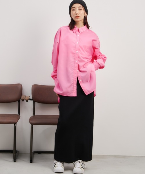 Auntie Rosa Holiday（アンティローザホリデー）の「オーバーサイズレギュラーカラーシャツ（シャツ/ブラウス・レディース・ブルー/オフホワイト/ピンク/その他・FREE）」の12枚目の写真