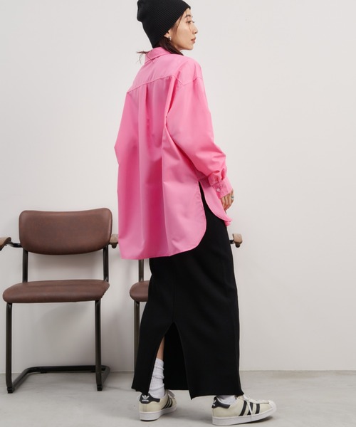 Auntie Rosa Holiday（アンティローザホリデー）の「オーバーサイズレギュラーカラーシャツ（シャツ/ブラウス・レディース・ブルー/オフホワイト/ピンク/その他・FREE）」の13枚目の写真