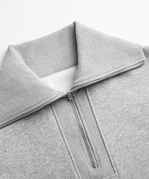 【セール】ゆるダボ ハーフジップ 裏起毛 ワンピース ロング丈（ワンピース）｜COCOMOMO（ココモモ）
