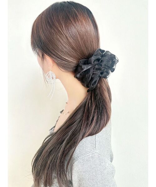 RESEXXY（リゼクシー）の「シアードットシュシュ（シュシュ・レディース・ベージュ/ブラック・FREE）」の10枚目の写真