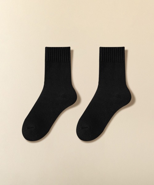 セール】【MOSOX】ふわもこクルーソックス4色セット（ソックス