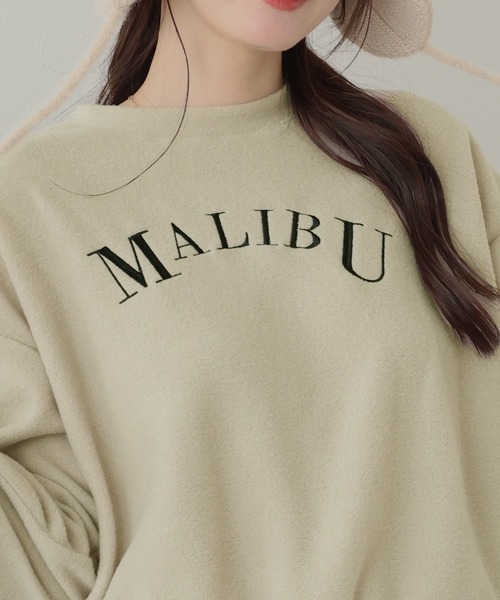 BLUEEAST(ブルーイースト)の「MALIBU起毛フリーススウェット(スウェット・レディース・アイボリー/ブラック/ベージュ・MEDIUM)」の13枚目の写真
