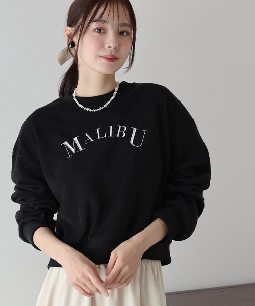 BLUEEAST(ブルーイースト)の「MALIBU起毛フリーススウェット(スウェット・レディース・アイボリー/ブラック/ベージュ・MEDIUM)」の16枚目の写真