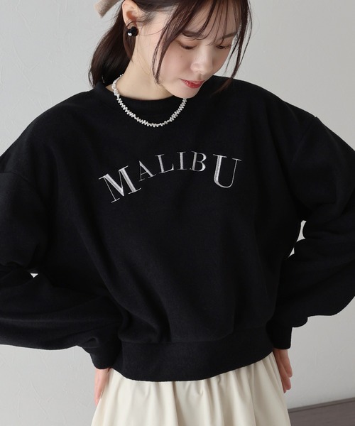 BLUEEAST(ブルーイースト)の「MALIBU起毛フリーススウェット(スウェット・レディース・アイボリー/ブラック/ベージュ・MEDIUM)」の17枚目の写真
