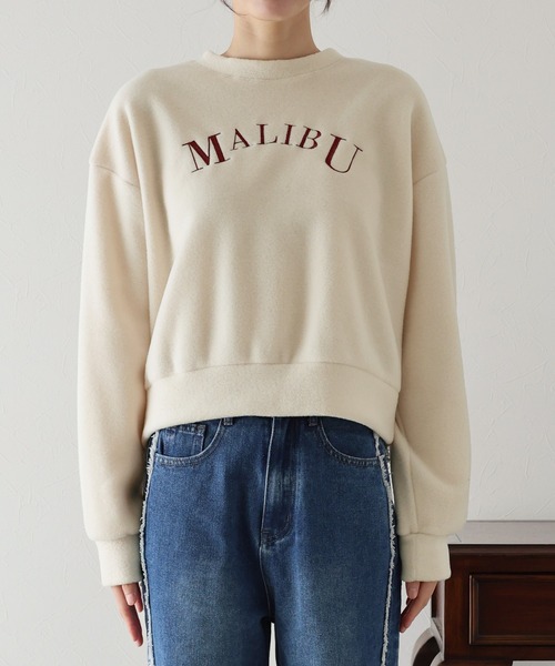 BLUEEAST(ブルーイースト)の「MALIBU起毛フリーススウェット(スウェット・レディース・アイボリー/ブラック/ベージュ・MEDIUM)」の20枚目の写真