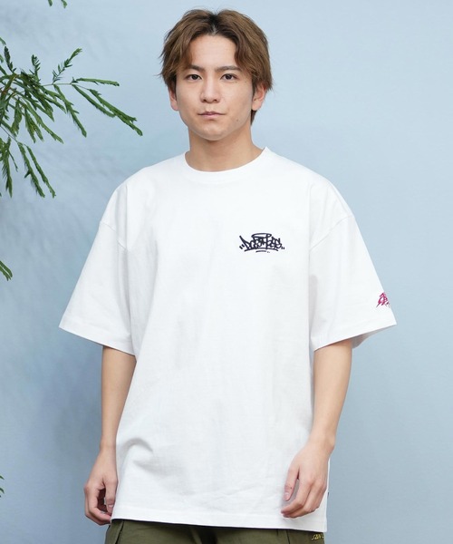 DC（ディーシー）の「DC/ディーシー 半袖Tシャツ バックプリント ルーズシルエット 25 GRAFFITTI SS DST251097（Tシャツ/カットソー・メンズ・ホワイト/ブラック・XL/L/M/XXL）」の3枚目の写真