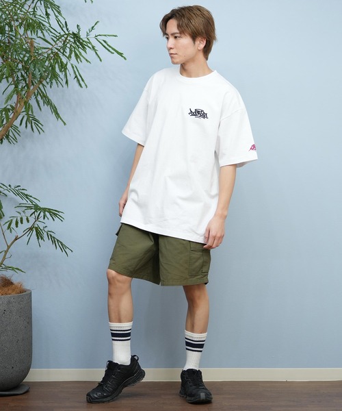 DC（ディーシー）の「DC/ディーシー 半袖Tシャツ バックプリント ルーズシルエット 25 GRAFFITTI SS DST251097（Tシャツ/カットソー・メンズ・ホワイト/ブラック・XL/L/M/XXL）」の7枚目の写真