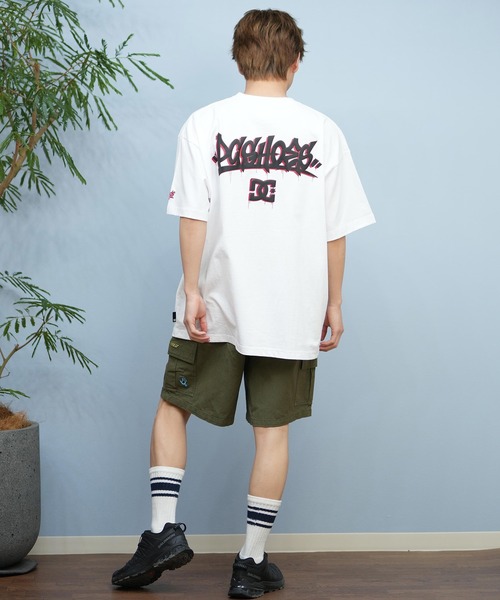 DC（ディーシー）の「DC/ディーシー 半袖Tシャツ バックプリント ルーズシルエット 25 GRAFFITTI SS DST251097（Tシャツ/カットソー・メンズ・ホワイト/ブラック・XL/L/M/XXL）」の9枚目の写真