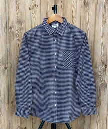 TopIsm | 無地 チェック ストライプ ブロード長袖シャツ(シャツ/ブラウス)