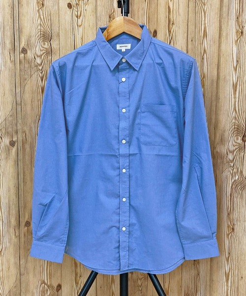 TopIsm（トップイズム）の「無地 チェック ストライプ ブロード長袖シャツ（シャツ/ブラウス・メンズ・ホワイト×ブルー/ブラック系その他2/ブラック/ホワイト/ブルー系その他/ブラック系その他/ブルー/ホワイト×ブラック/ネイビー/オレンジ・L/XL/M）」の8枚目の写真