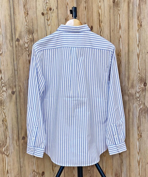 TopIsm（トップイズム）の「無地 チェック ストライプ ブロード長袖シャツ（シャツ/ブラウス・メンズ・ホワイト×ブルー/ブラック系その他2/ブラック/ホワイト/ブルー系その他/ブラック系その他/ブルー/ホワイト×ブラック/ネイビー/オレンジ・L/XL/M）」の15枚目の写真