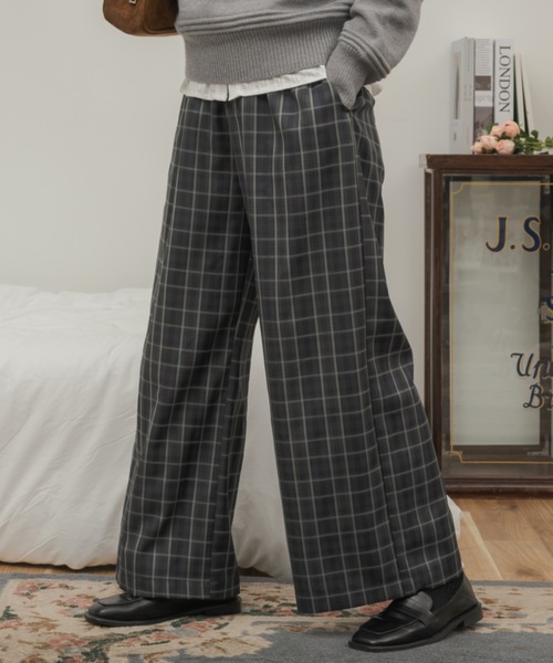 Soor Ploom Otto trousers, gingham 6Y