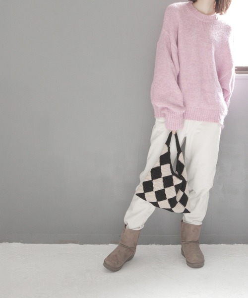 SOROTTO(ソロット)の「【軽量】シンプル ムートンブーツ(ブーツ・レディース・ブラック/ブラウン・S/M/L/LL)」の4枚目の写真