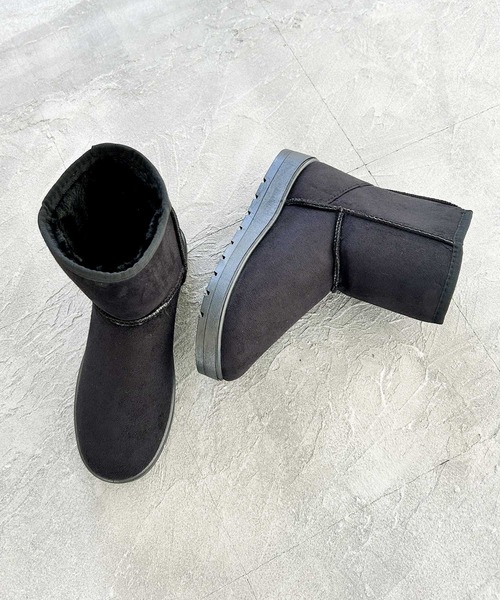 SOROTTO(ソロット)の「【軽量】シンプル ムートンブーツ(ブーツ・レディース・ブラック/ブラウン・S/M/L/LL)」の9枚目の写真