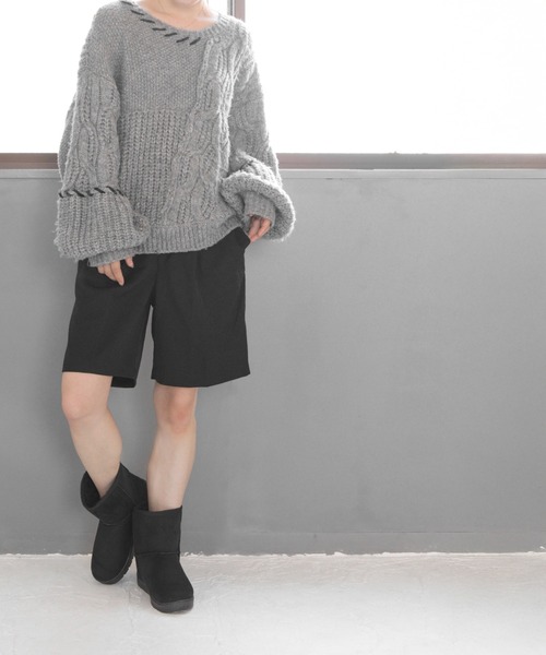 SOROTTO(ソロット)の「【軽量】シンプル ムートンブーツ(ブーツ・レディース・ブラック/ブラウン・S/M/L/LL)」の22枚目の写真