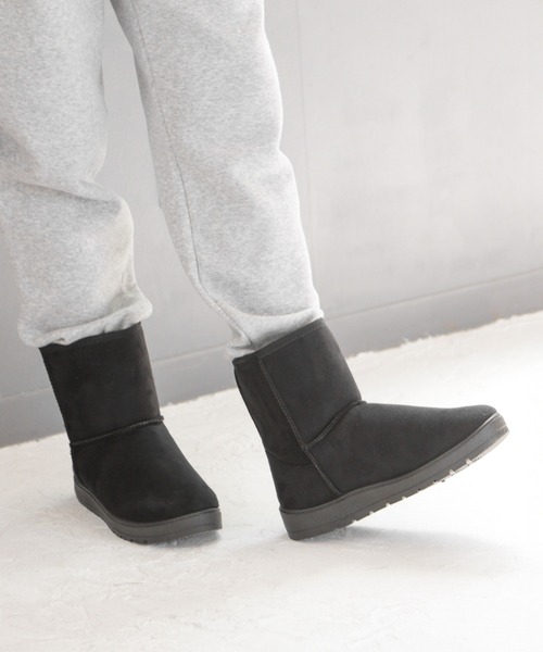 SOROTTO(ソロット)の「【軽量】シンプル ムートンブーツ(ブーツ・レディース・ブラック/ブラウン・S/M/L/LL)」の20枚目の写真