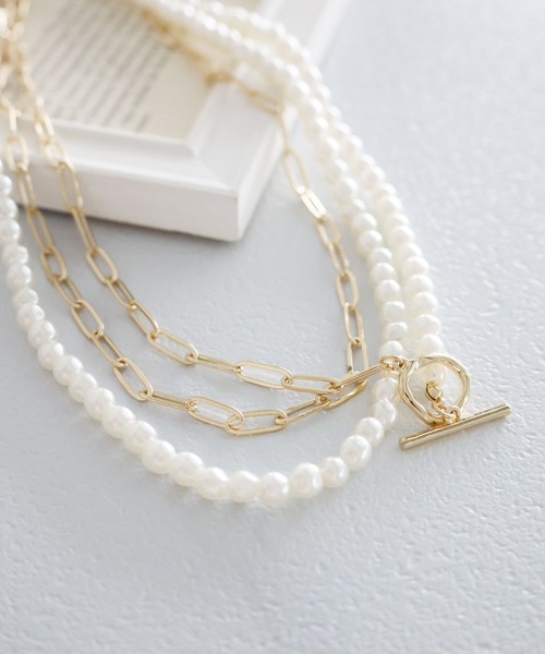 LEPSIM（レプシィム）の「【入卒式／セレモニー】アソートパールロングネック　213291（ネックレス・レディース・ホワイト/オフホワイト/ホワイト系その他・ONE SIZE）」の3枚目の写真