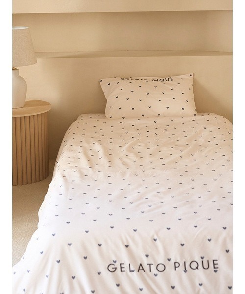 【gelato pique】シングルベットカバー３点セット Sleep】ストロベリー柄3点セット（シングル）(寝具セット
