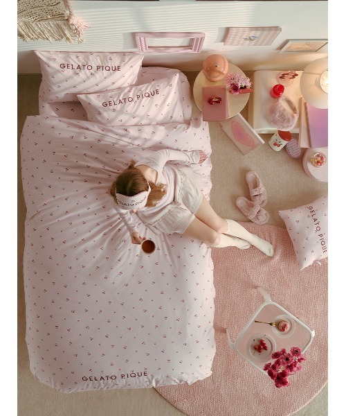 [値下げ] gelato pique　ミュシャ　寝具3点セット　シングル　新品 gelato pique(ジェラート ピケ)×アルフォンス・ミュシャ第3弾