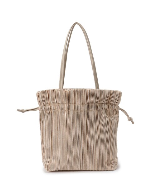 SHOO・LA・RUE(シューラルー)の「プリーツ巾着トートバッグ(トートバッグ・レディース・ベージュ/ブラック/グレー・00)」の15枚目の写真