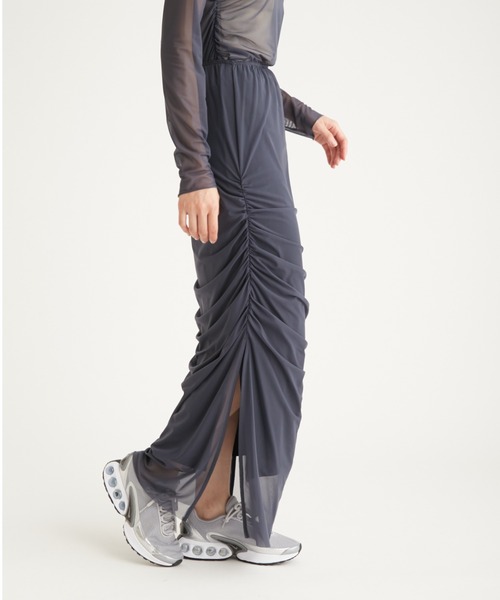 emmi(エミ)の「ソフトチュールスカート(スカート・レディース・ベージュ/ネイビー/ライトブルー・1/0)」の14枚目の写真