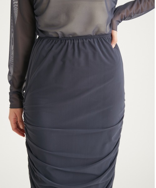 emmi(エミ)の「ソフトチュールスカート(スカート・レディース・ベージュ/ネイビー/ライトブルー・1/0)」の16枚目の写真