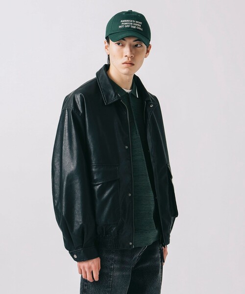 BEAMS HEART(ビームスハート)の「【完売間近】クラシック フェイクレザー ブルゾン/Classic Faux Leather Blouson(ユニセックス)(ブルゾン・メンズ・ブラック/ダークブラウン・LARGE/MEDIUM/SMALL)」の22枚目の写真