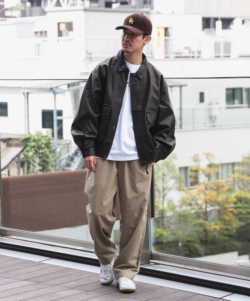 BEAMS HEART(ビームスハート)の「【完売間近】クラシック フェイクレザー ブルゾン/Classic Faux Leather Blouson(ユニセックス)(ブルゾン・メンズ・ブラック/ダークブラウン・LARGE/MEDIUM/SMALL)」の11枚目の写真