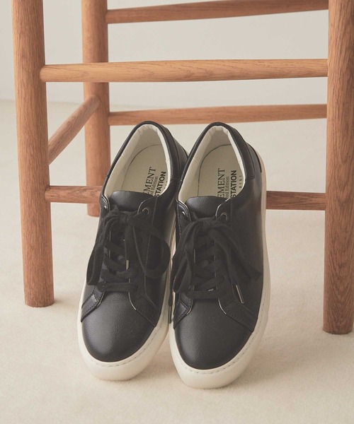 UNION STATION（ユニオンステーション）の「<UNION STATION by MEN'S BIGI> Original Sneakers（スニーカー・メンズ・ベージュ/ブラック×ブラック/ホワイト×ホワイト・MEDIUM/LARGE）」の15枚目の写真