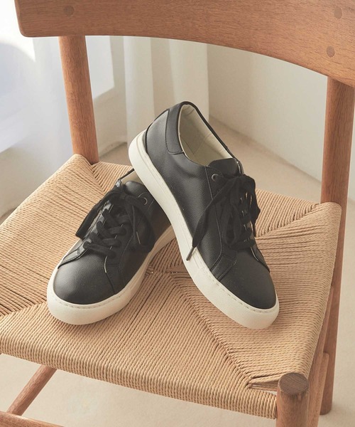 UNION STATION（ユニオンステーション）の「<UNION STATION by MEN'S BIGI> Original Sneakers（スニーカー・メンズ・ベージュ/ブラック×ブラック/ホワイト×ホワイト・MEDIUM/LARGE）」の4枚目の写真