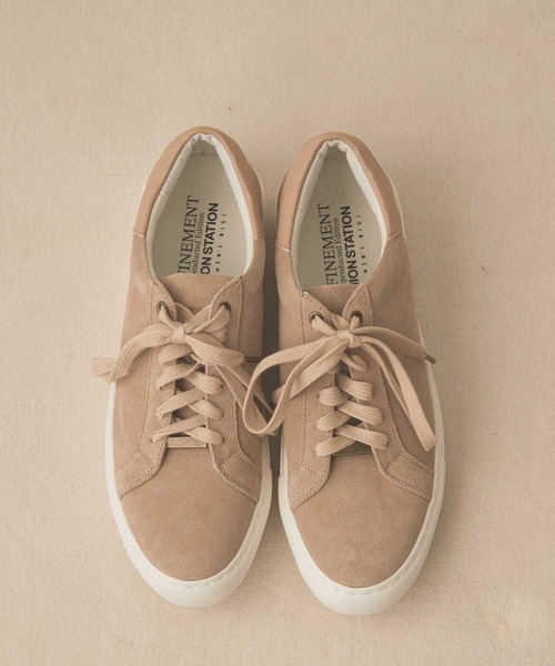 UNION STATION（ユニオンステーション）の「<UNION STATION by MEN'S BIGI> Original Sneakers（スニーカー・メンズ・ベージュ/ブラック×ブラック/ホワイト×ホワイト・MEDIUM/LARGE）」の7枚目の写真