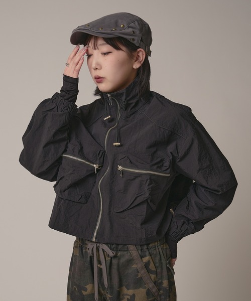 BLANK (ブランク)の「Multi Pocket Stand Neck blouson / マルチポケット スタンドネック ブルゾン 秋物 秋服 2026年秋冬(ブルゾン・レディース・ホワイト/ブラック/ベージュ・FREE)」の14枚目の写真
