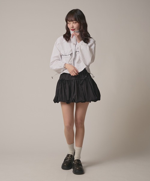 BLANK (ブランク)の「Multi Pocket Stand Neck blouson / マルチポケット スタンドネック ブルゾン 秋物 秋服 2026年秋冬(ブルゾン・レディース・ホワイト/ブラック/ベージュ・FREE)」の12枚目の写真