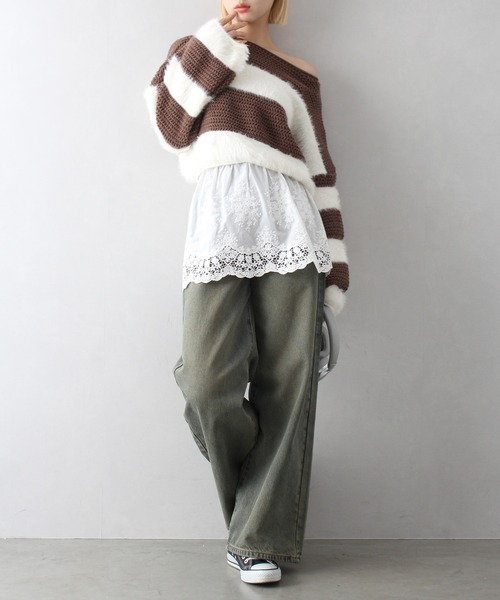 SpRay（スプレイ）の「レースレイヤードミニスカート（スカート・レディース・ホワイト・FREE）」の8枚目の写真