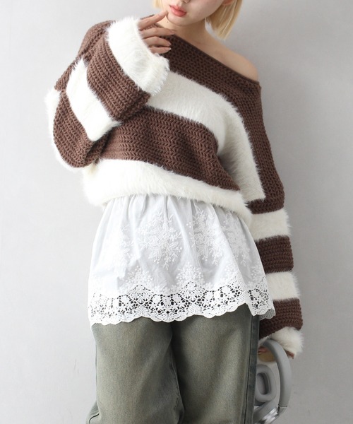 SpRay（スプレイ）の「レースレイヤードミニスカート（スカート・レディース・ホワイト・FREE）」の7枚目の写真