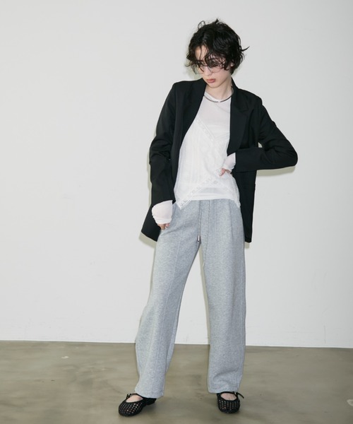 Trish（トリッシュ）の「金釦ダブルテーラーJK（テーラードジャケット・レディース・チャコールグレー/ブラック/ネイビー/ブラウン/その他・MEDIUM）」の13枚目の写真