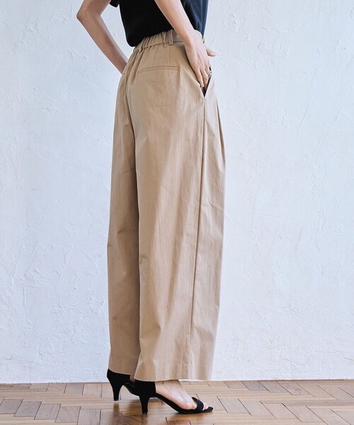 coen（コーエン）の「コットンナイロンツータックワイドパンツ（チノパンツ・レディース・オリーブ/ベージュ/ブラック・S/M）」の12枚目の写真
