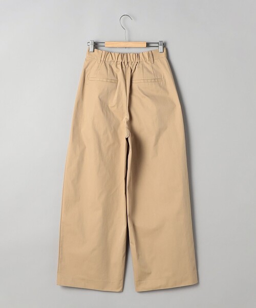 ツータックコットンパンツ【LE】 セール】 コットンキャンバス ツータックワイドパンツ （その他