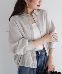 Green　Parks | イージーケア裾ドロストシャツ(シャツ/ブラウス)